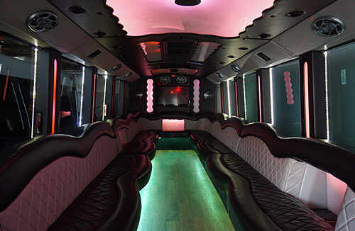 limousine bus wide seating