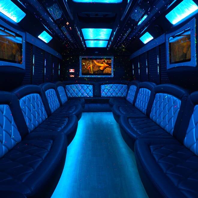 Detroit party bus rental for bachelor parties