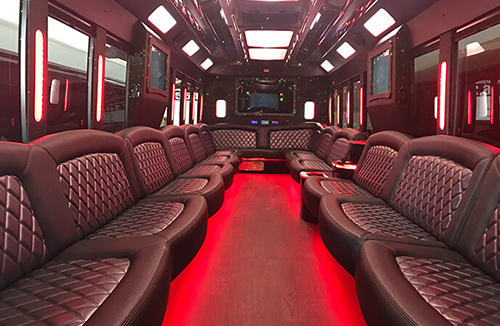 dark windows on our party buses